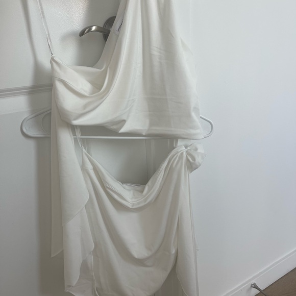 Lovers and Friends x Maggie MacDonald Cordelia Top in White &Mini Skirt in White - Picture 3 of 3